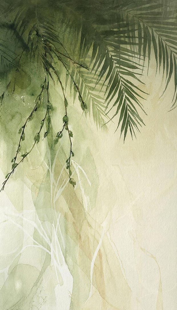 Пасхальная заставка на телефон в акварельном стиле