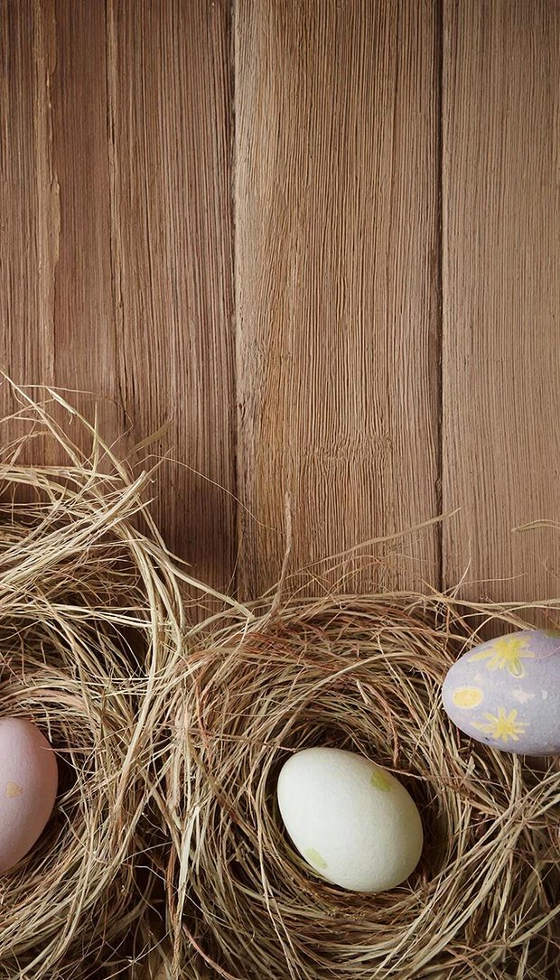 Простые минималистичные обои для телефона на Пасху