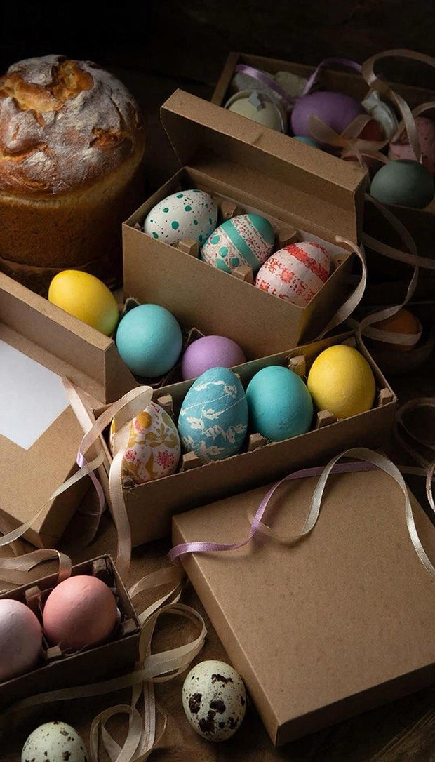 Красивое изображение пасхальных яиц в стиле Pinterest, обои на телефон