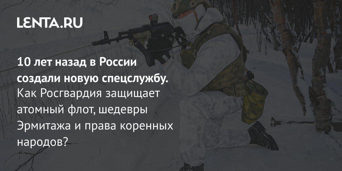 View - Десять лет Росгвардии: история создания, ситуация с кадрами, охрана значимых объектов России: Полиция и спецслужбы: Силовые структуры: Lenta.ru