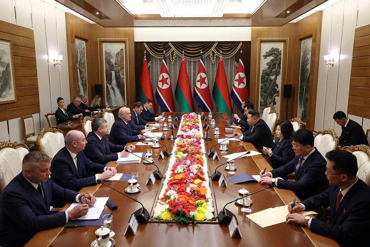 Двусторонние переговоры делегаций Белоруссии и КНДР, Пхеньян, 26 марта 2026 года