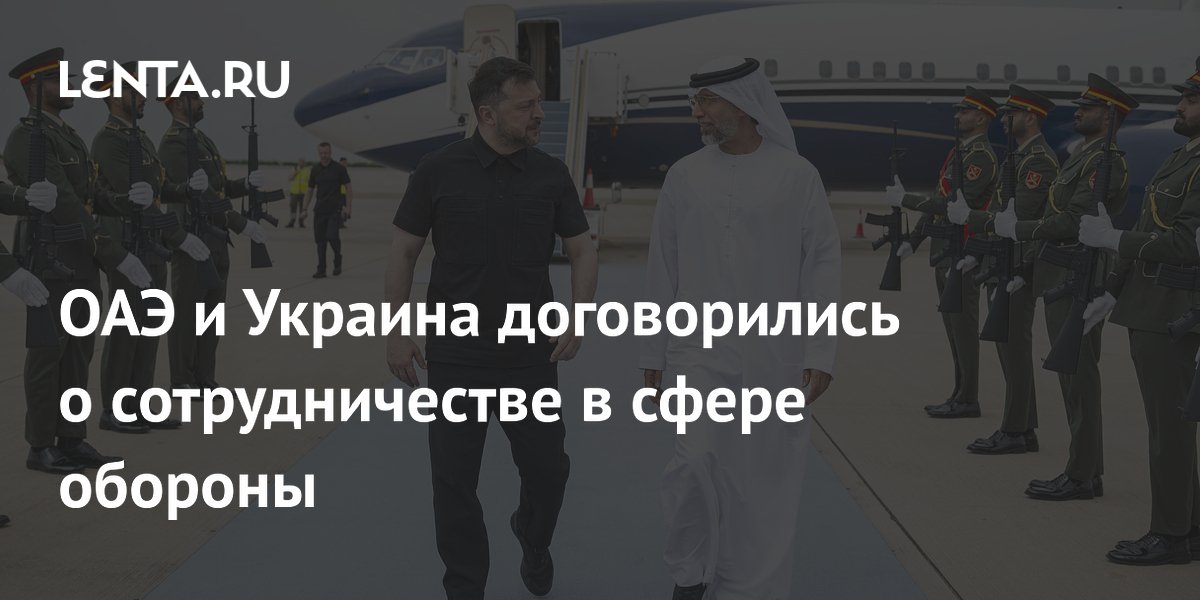 ОАЭ и Украина договорились о сотрудничестве в сфере обороны