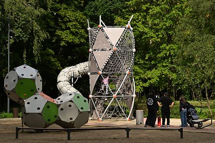 Мужчина и женщина занялись сексом на детской площадке на глазах у прохожих