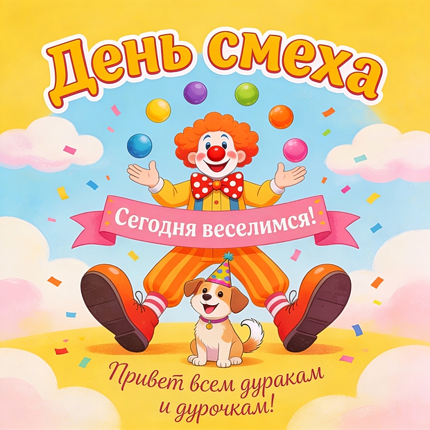 Праздник смеха 1 апреля — с 1 апреля
