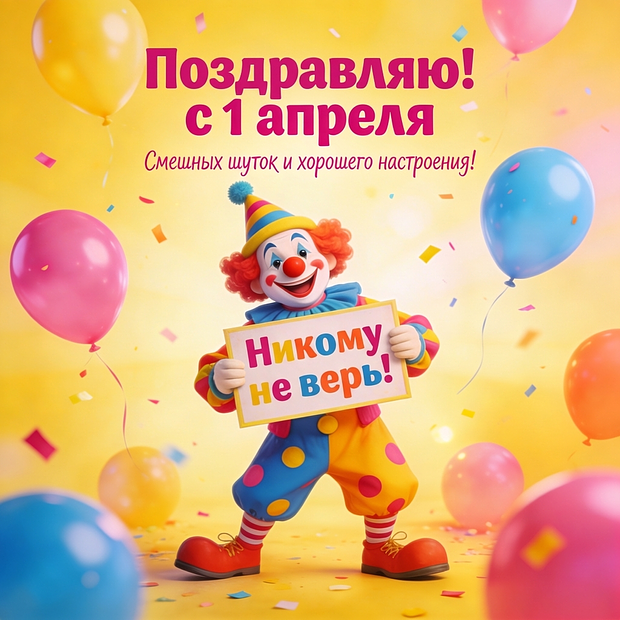 Праздник смеха 1 апреля
