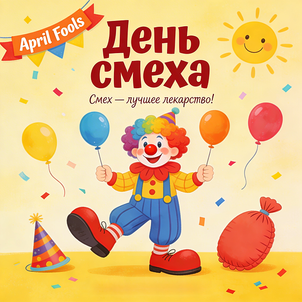 День смеха 1 апреля в картинках.

