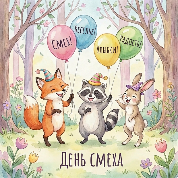 Открытки ко Дню смеха — с 1 апреля
