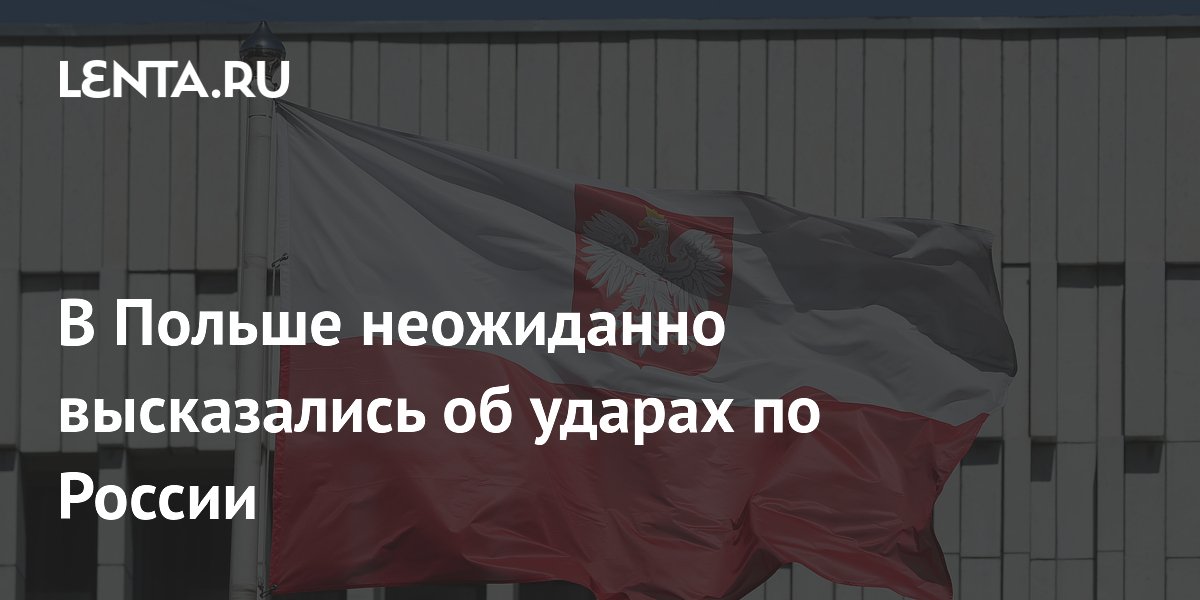 В Польше неожиданно высказались об ударах по России