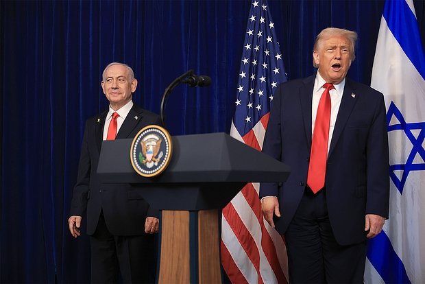 Биньямин Нетаньяху и Дональд Трамп