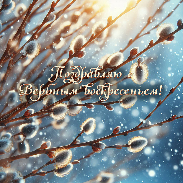 Поздравляю с Вербным воскресеньем