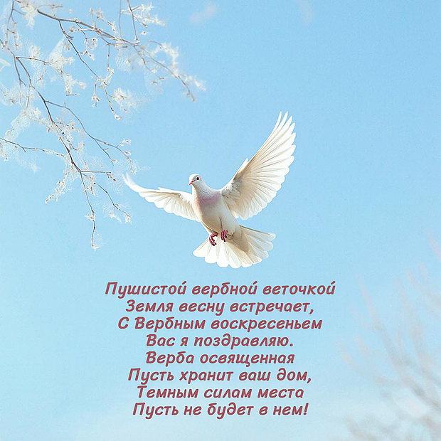 Вербное воскресенье в стихах