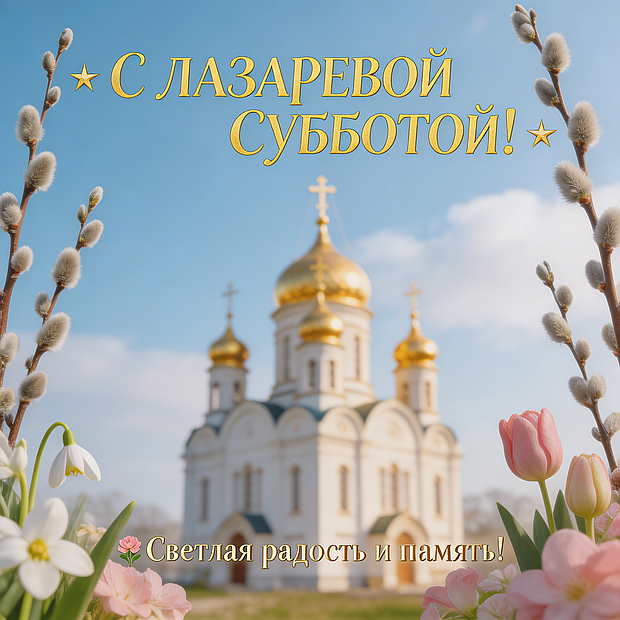 Бесплатная открытка с Лазаревой субботой