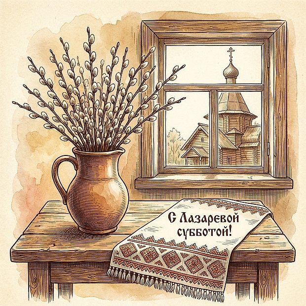 Красивая картинка с Лазаревой субботой