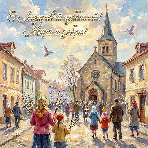 Картинка с Лазаревой субботой
