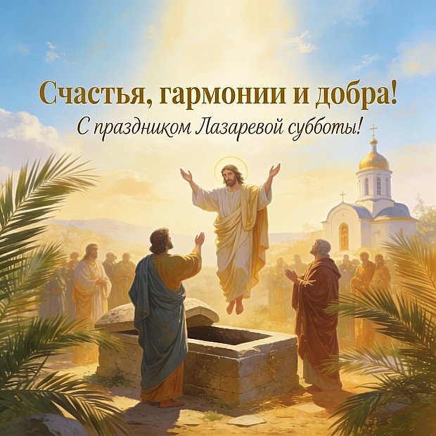 Красивая открытка на Лазареву субботу