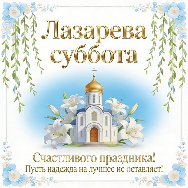 Бесплатная картинка на Лазареву субботу