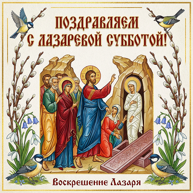 Красивая картинка с Лазаревой субботой