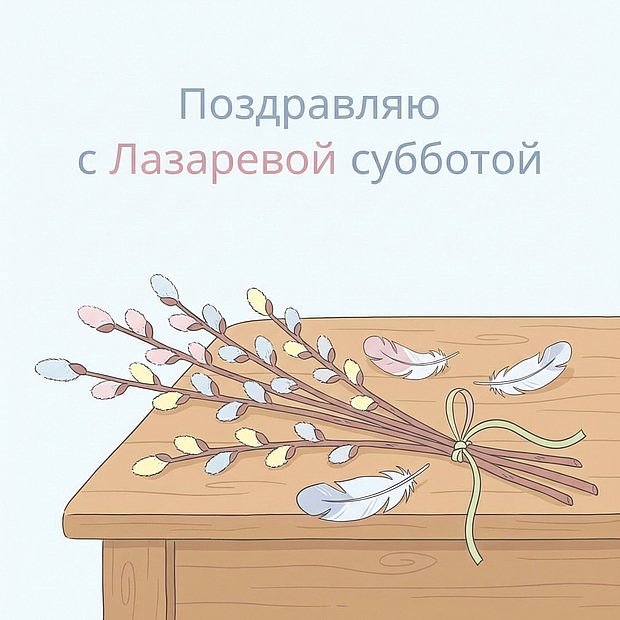 Бесплатная картинка на Лазареву субботу