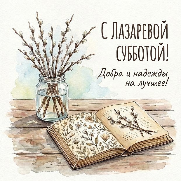 Красивая картинка с Лазаревой субботой