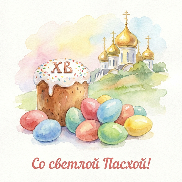 С праздником Пасхи