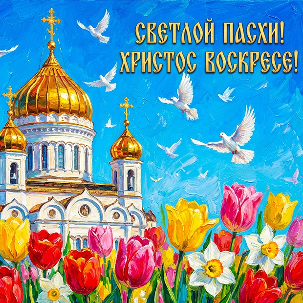 С праздником Светлой Пасхи!