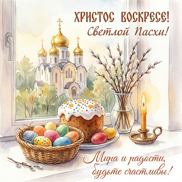 С днем светлой Пасхи!