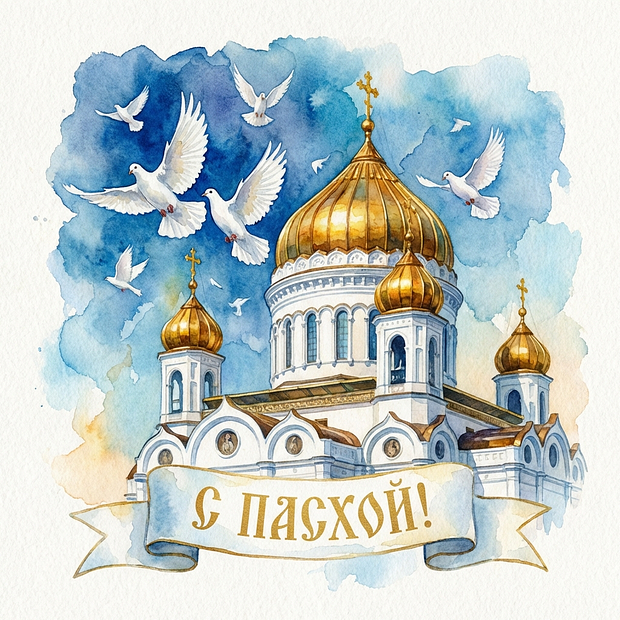 С праздником Пасхи
