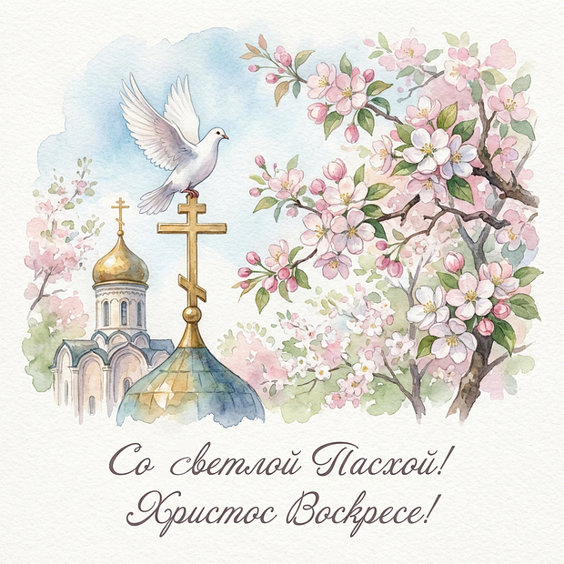 С праздником Пасхи