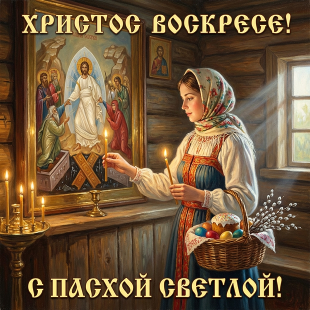 Картинка к Пасхе 2026