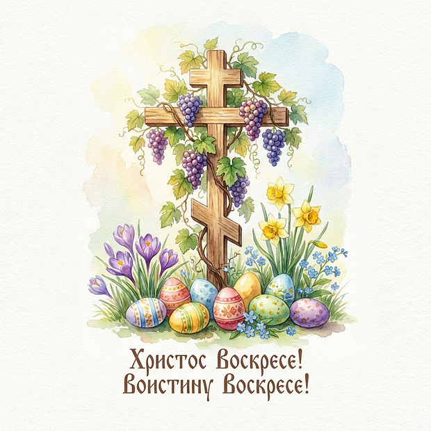 Со светлым Христовым Воскресеньем поздравляем