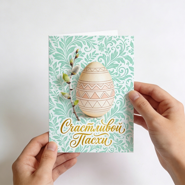 Поздравляю с Пасхой! Открытка