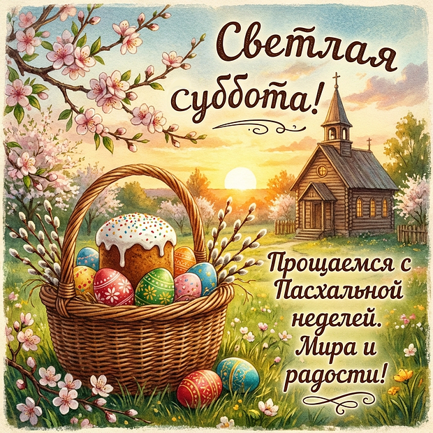 Поздравление с Пасхальной неделей