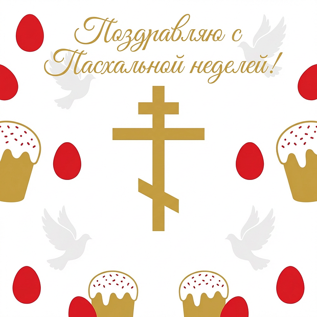 Бесплатная открытка на Светлую седмицу