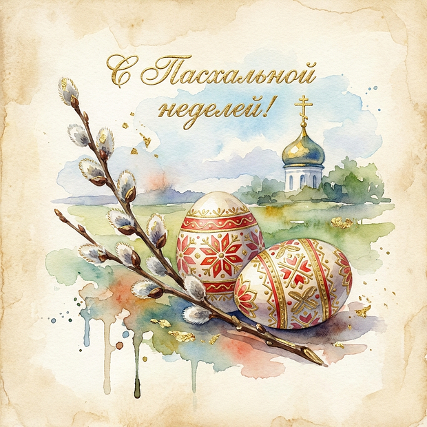 Открытка на Светлую седмицу