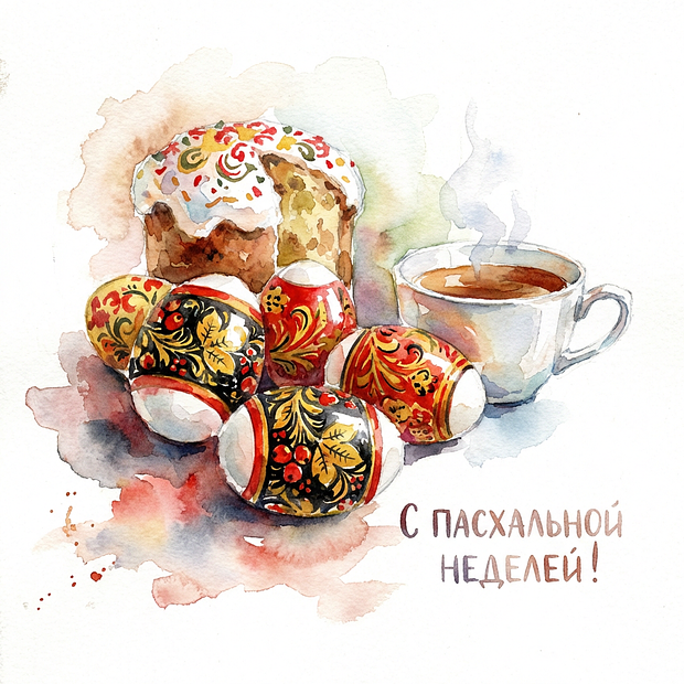 Поздравление с Пасхальной неделей
