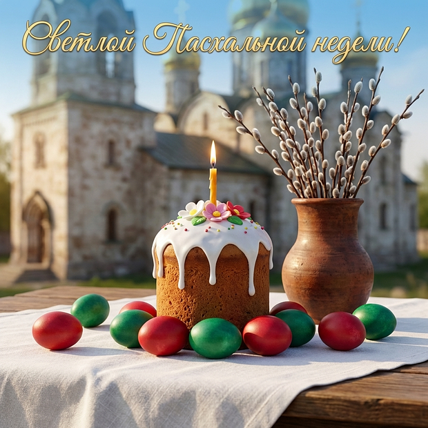 Картинка с Пасхальной неделей 2026