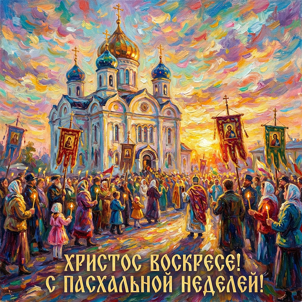 Картинка на Пасхальную неделю
