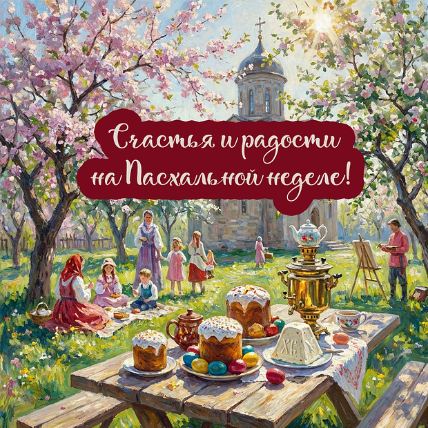 Картинка с поздравлением со Светлой седмицей