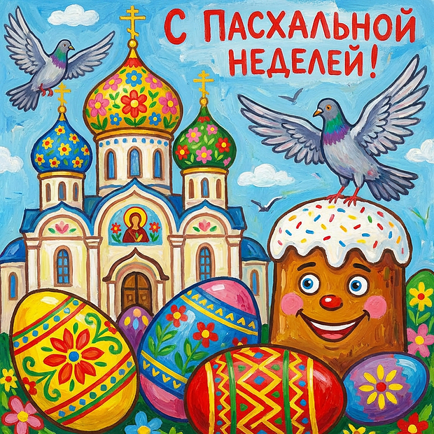 Картинка с поздравлением со Светлой седмицей