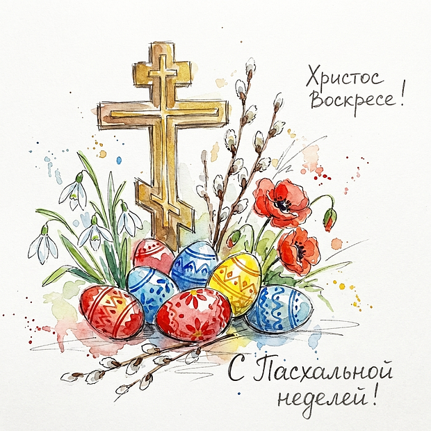 Картинка с Пасхальной неделей 2026