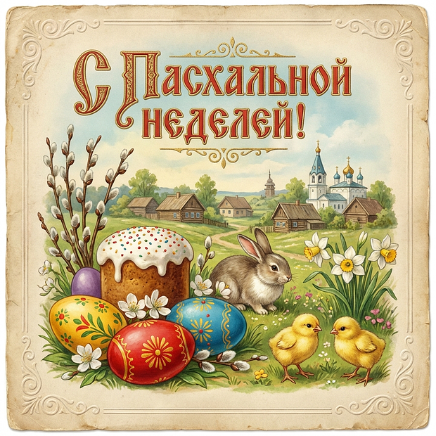 Открытка на Светлую седмицу