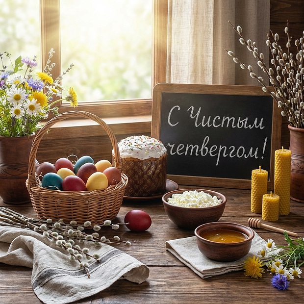 Скачать открытку на Чистый четверг
