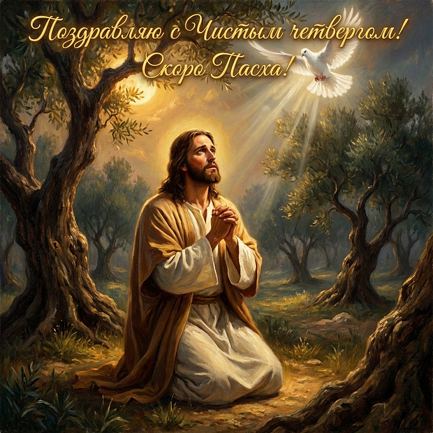 Божьего благословения вам в Великий четверг!
