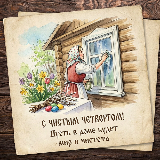 Поздравление с Чистым четвергом
