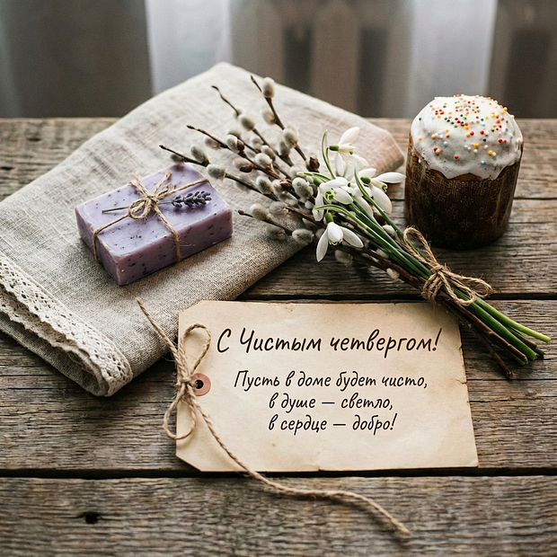 Пусть чистота придет в твой дом — с Чистым четвергом!
