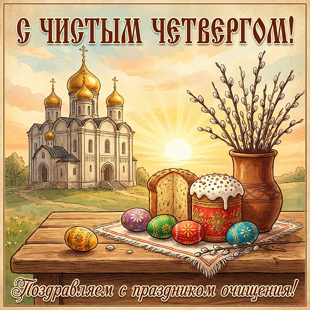 Пусть дом твой блещет чистотой — с Чистым четвергом!

