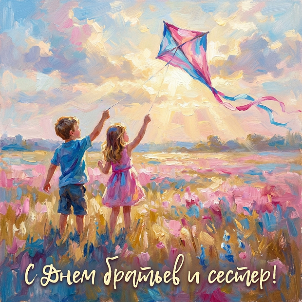 Бесплатная картинка на День братьев и сестер
