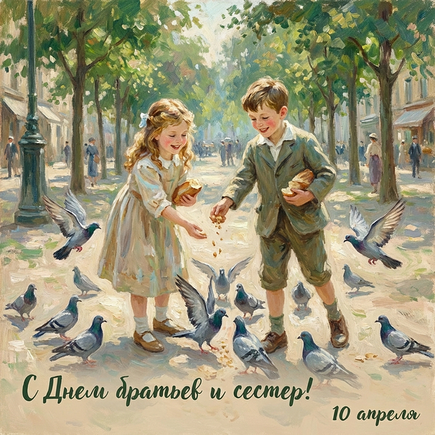 Бесплатная картинка на День братьев и сестер
