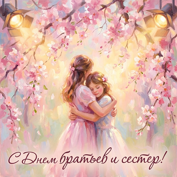 Красивая картинка с Днем братьев и сестер
