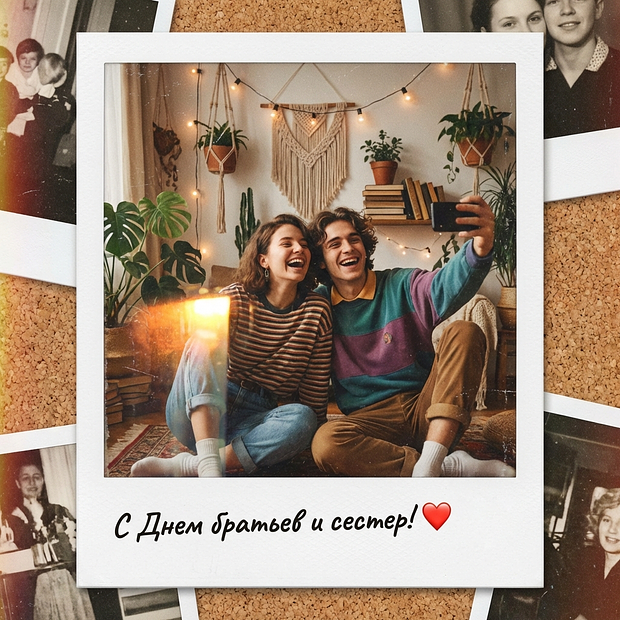 Бесплатная картинка на День братьев и сестер
